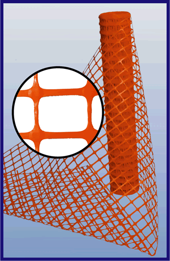 orange barrier fence